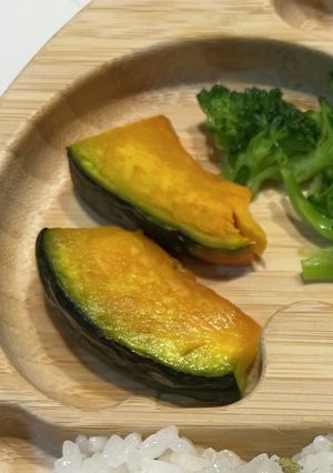 離乳食中期〜後期★かぼちゃの素焼き-レシピのメイン写真