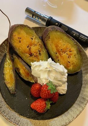 干し芋ブルュレ生クリーム添え-レシピのメイン写真
