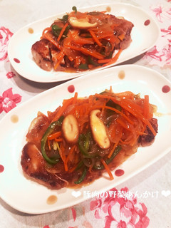 豚肉の野菜あんかけ♪-レシピのメイン写真
