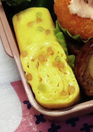 ぶぶあられ入り卵焼き-レシピのメイン写真