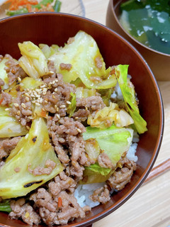 回鍋肉風そぼろ丼-レシピのメイン写真