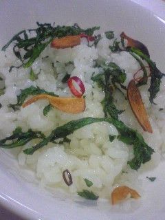 春菊の炒めご飯-レシピのメイン写真