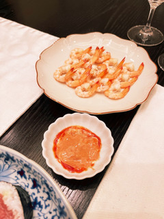 簡単#茹で海老をわさびオーロラソースで-レシピのメイン写真