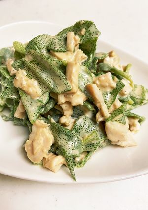 鶏ハムとアイスプラントの簡単マヨサラダ-レシピのメイン写真