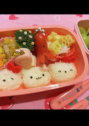 ネコちゃん？弁当-レシピのメイン写真