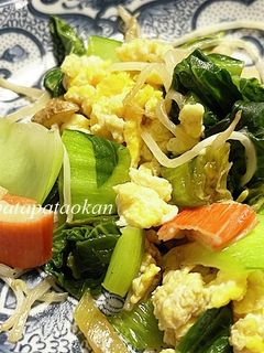 青梗菜と卵の炒め物-レシピのメイン写真