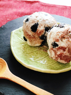おせちの残りで!黒豆シナモンチーズアイス-レシピのメイン写真