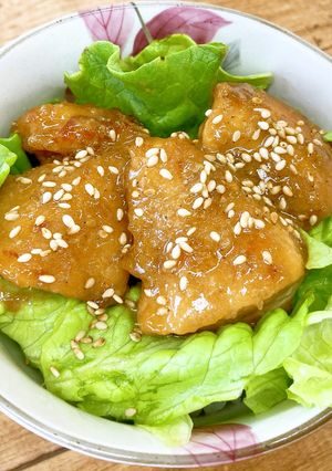 鶏肉のごま照り焼き丼-レシピのメイン写真