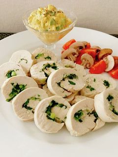 ネギ巻き鶏ハムのネギタルタルソース-レシピのメイン写真