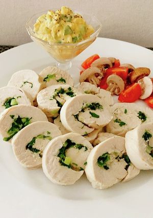 ネギ巻き鶏ハムのネギタルタルソース-レシピのメイン写真