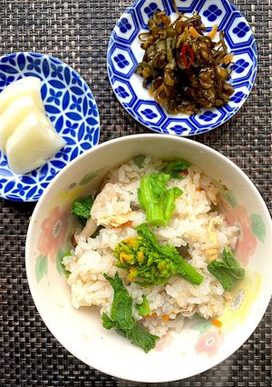 菜の花の炊き込みご飯-レシピのメイン写真