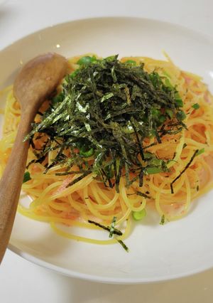 和風明太子クリームパスタ！簡単5分-レシピのメイン写真