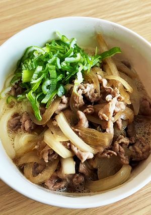 肉たまうどん-レシピのメイン写真