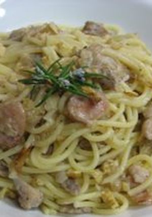 豚と牛乳のパスタ・ローズマリー風味-レシピのメイン写真