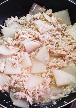 簡単★昼食!大根と鶏そぼろの煮込み-レシピのメイン写真