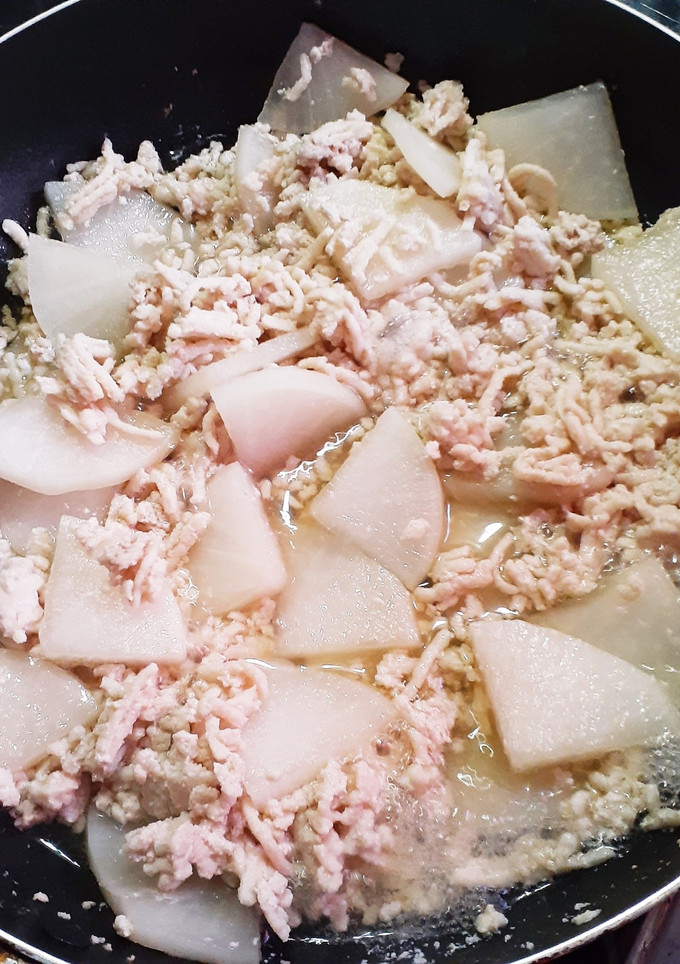簡単★スライス大根と鶏そぼろの煮込み-レシピのメイン写真