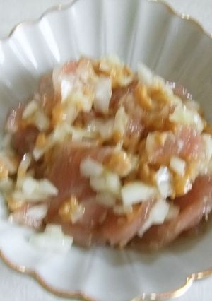 まぐろのカルパッチョ風の納豆あえ-レシピのメイン写真