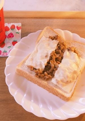とろけるチーズ&納豆トースト-レシピのメイン写真