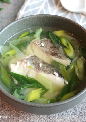 鱈と葉玉ねぎの塩糀スープ-レシピのメイン写真