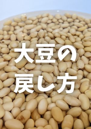 【大豆】大豆の戻し方-レシピのメイン写真