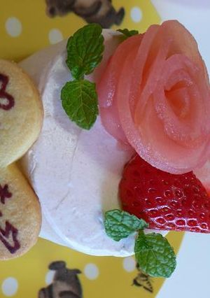 ♥無添加で♦♫⁺♦１歳のお誕生日ケーキ♥-レシピのメイン写真