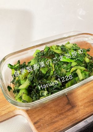自家製高菜のごま油炒め-レシピのメイン写真