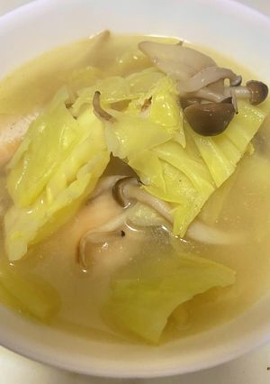 鶏胸肉のごま塩レモンスープ-レシピのメイン写真