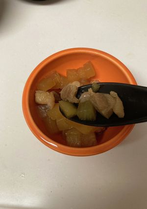 スプーンで食べる大根の煮物-レシピのメイン写真