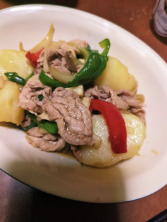 豚肉とじゃがいもの彩り中華炒め-レシピのメイン写真