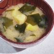 さつまいもとワカメのお味噌汁☆