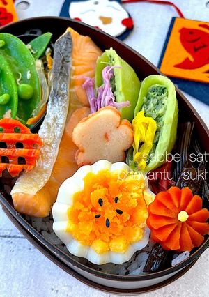 令和五年　睦月二十四日　鮭弁当-レシピのメイン写真