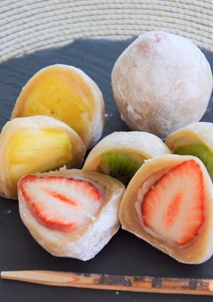 季節のフルーツ大福(てんさい糖使用)-レシピのメイン写真