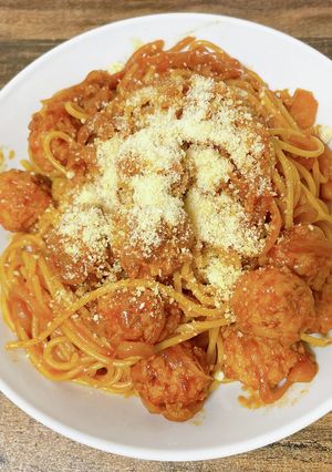 【映画飯】ミートボールパスタ-レシピのメイン写真