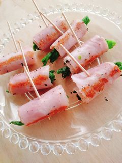 旬★菜の花ベーコン巻き★お弁当-レシピのメイン写真
