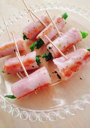 旬★菜の花ベーコン巻き★お弁当-レシピのメイン写真