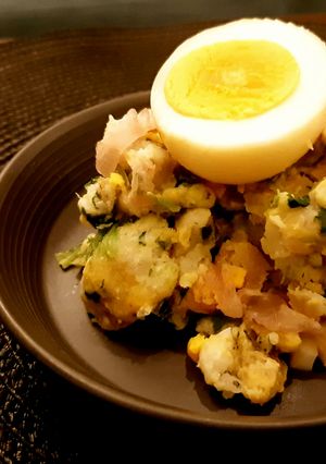 里芋と味玉のポテサラ-レシピのメイン写真