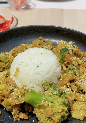 ヘルシー簡単 余り野菜でドライカレー-レシピのメイン写真