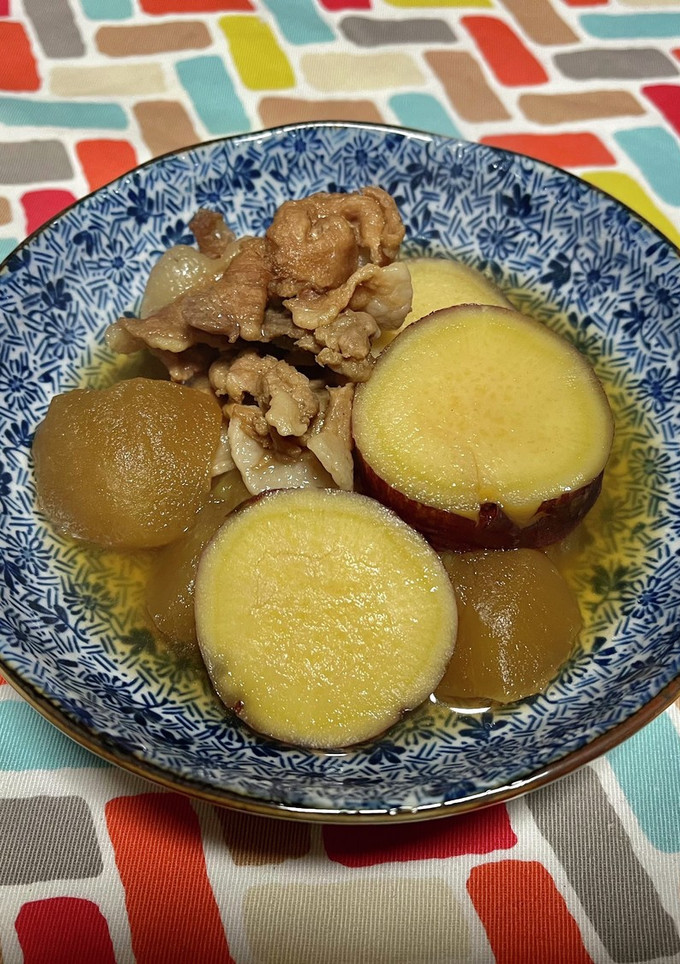 超簡単☆旨味堪能！さつまいもと林檎の煮物-レシピのメイン写真