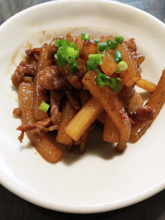 大根と豚肉の甘ピリ炒め煮-レシピのメイン写真