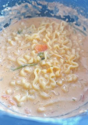 豆乳でクリーミープルダックポックンミョン-レシピのメイン写真