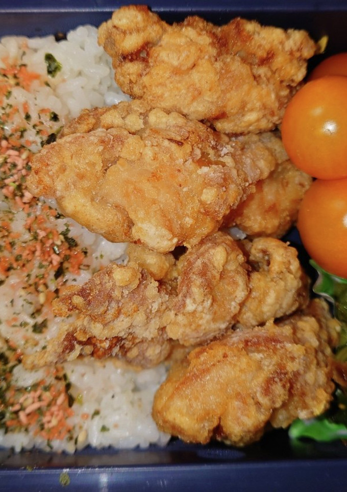 唐揚げ　小松菜　弁当-レシピのメイン写真
