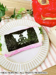 キャラデコのり恵方巻き-レシピのメイン写真