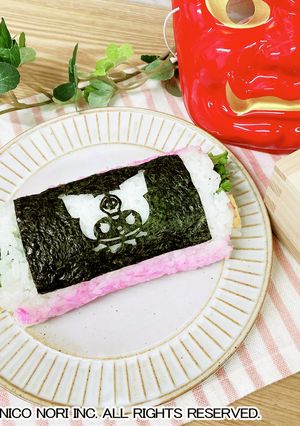 キャラデコのり恵方巻き-レシピのメイン写真