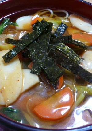 体も温まる♪ピリ辛野菜たっぷりうどん-レシピのメイン写真