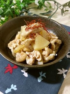 大根と鶏皮の麺つゆ煮-レシピのメイン写真