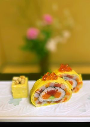 節分に！彩り美しい市松恵方巻き-レシピのメイン写真