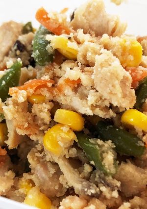 鶏肉入りのおからの煮物-レシピのメイン写真