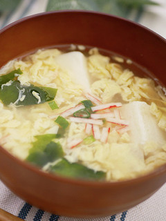 こうや豆腐とたまごのスープ-レシピのメイン写真