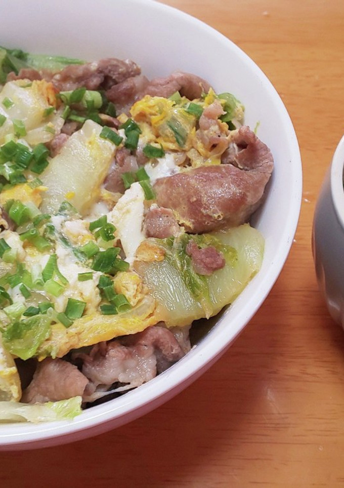 豚肉と白菜の卵とじ-レシピのメイン写真