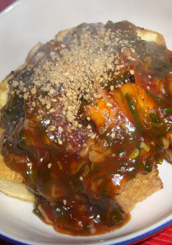 焼厚揚げの甘酢餡かけ-レシピのメイン写真